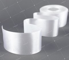 Satin ribbon - white, 50 mm (527) 
