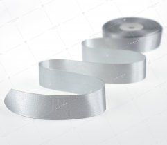 Satin ribbon - grey, 25 mm (522) 