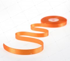 Satin ribbon - orange, 12,5 mm (535) 