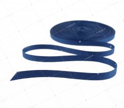 Cotton tape, navy herringbone, 10 mm (404)