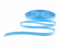 Cotton tape, blue herringbone, 10 mm (1058)