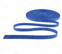 Cotton tape, royal blue herringbone, 10 mm (1059)
