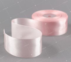 Satin ribbon, powder pink 38 mm (507) 