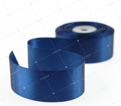 Satin ribbon, navy 38 mm (503) 