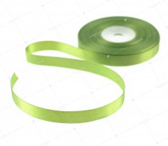 Satin ribbon, green 7 mm (537)