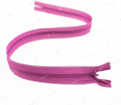 Zipper, covered - fuchsia  45 cm (656) 