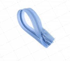 Nahtverdeckter Spiral Reißverschluss 20 cm Nr. 3 - Blau