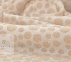 Woven reversible Jacquard - beige circles  4,8Lm