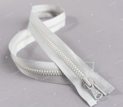 Zipper Plastic Molded Type 5 Open End 70 cm - Light Grey