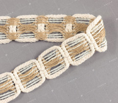 Ribbon, jute with interlaced chain (2018)