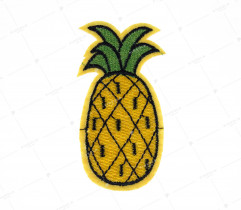 Iron-on patch, pinapple (2255) 