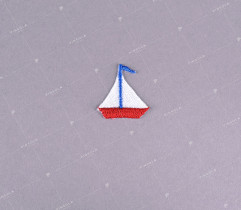Iron-on patch, sailboat  (2253)