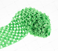 Tutu - elastic tape, green, 7 cm