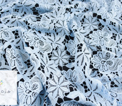 Lace - guipure, blue 2,8Lm