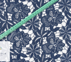 Lace - guipure, navy  