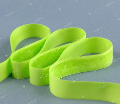 Velvet ribbon - 25 mm, lime (1861)