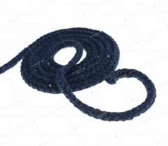 Cord - cotton, navy blue 5 mm (409)  