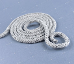 Cord - cotton, grey 5 mm (407) 
