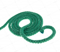 Cord - cotton, green 5 mm (410) 