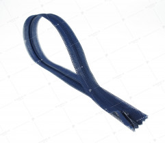 Zipper - covered, navy blue 40 cm (2626)