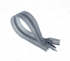 Nahtverdeckter Spiral Reißverschluss 20 cm Nr. 3 - Grau