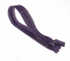 Nahtverdeckter Spiral Reißverschluss 35 cm Nr. 3 - Dunkel Violett
