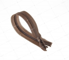 Zipper Spiral Type 3 Invisible 20 cm - Brown