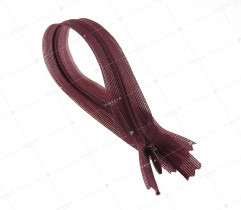 Zipper Spiral Type 3 Invisible 25 cm - Dark Burgundy