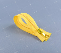 Zipper Spiral Type 3 Close End 20 cm - Yellow