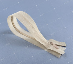 Zipper Spiral Type 3 Invisible 28 cm - Light Beige
