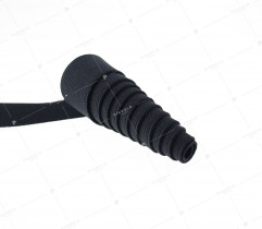 Woven rubber 15 mm - black (247)   