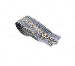 Zipper Metal Type 5 Close End 16 cm - Navy Herringbone