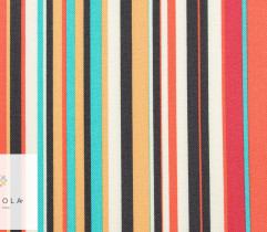 Viscose - colorful stripes (2744)