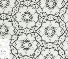 Woven cotton 140 cm mandala white (2790) 2,9Lm