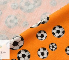 Jersey single - footballs on orange