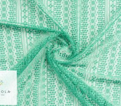 Lace openwork in green 140 cm 