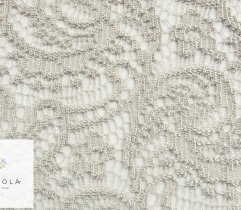  Lace openwork shells in gray 140 cm 4Lm