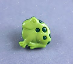 Children's button - frog