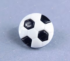 Children's button white-black football