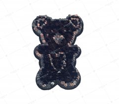 Clothing application sequin teddy bear (2917)