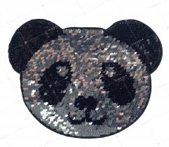Clothing application sequin panda (2919)