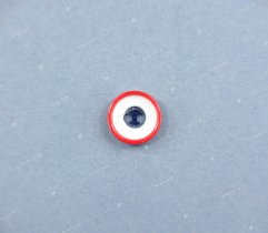 Guzik 10 mm - Czerwono-granatowy (2947)