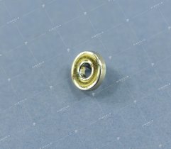Guzik 10 mm - złoty z dziurką (2938)