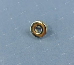 Button 10 mm - with hole gold (2938)