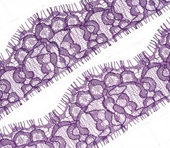 Lace purple 5 cm - length 1,6 m