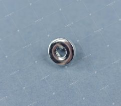 Button 10 mm - with hole silver (2939)