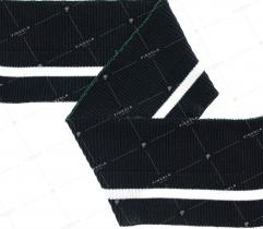 Knit rib knit black 62x10 cm (3012)