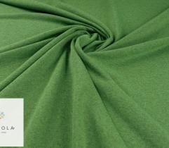 Knitted loopback jersey - green melange