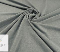 Knitted loopback jersey - dark grey melange