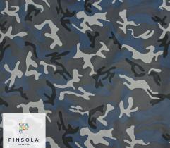 Woven Nylon - Camouflage BDU Ranger Blue